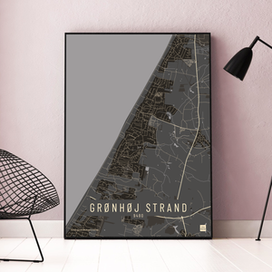 Gønhøj Strand by plakat local poster