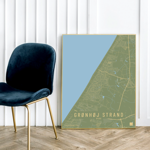 Gønhøj Strand by plakat local poster