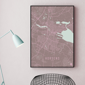Horsens by plakat local poster