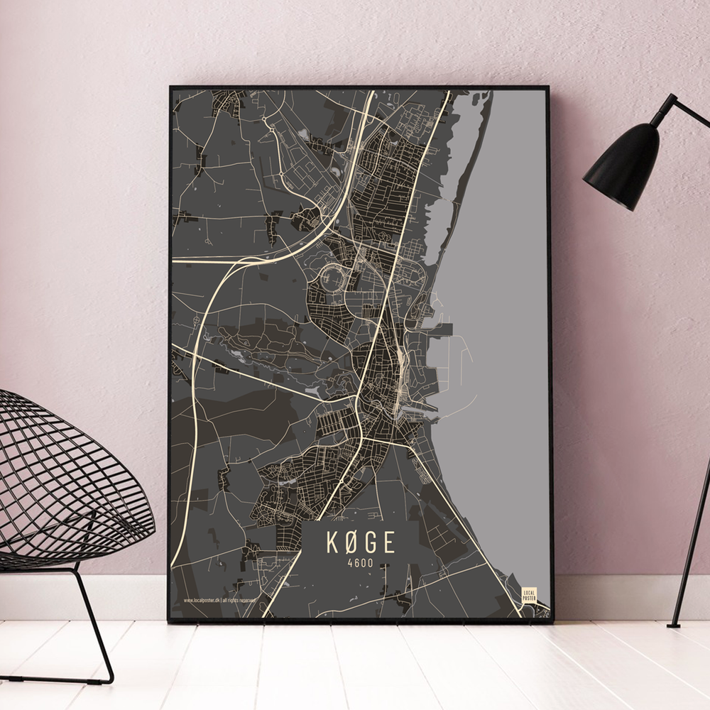 Køge by plakat local poster