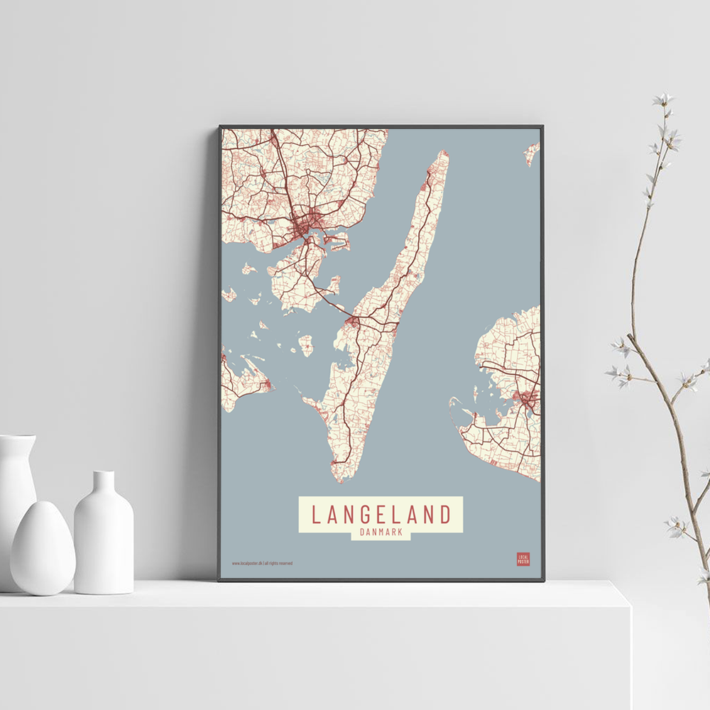 Langeland by plakat local poster