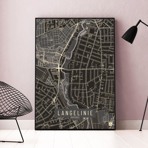 Langelinie by plakat local poster