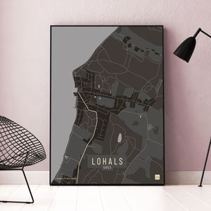 Lohals by plakat local poster