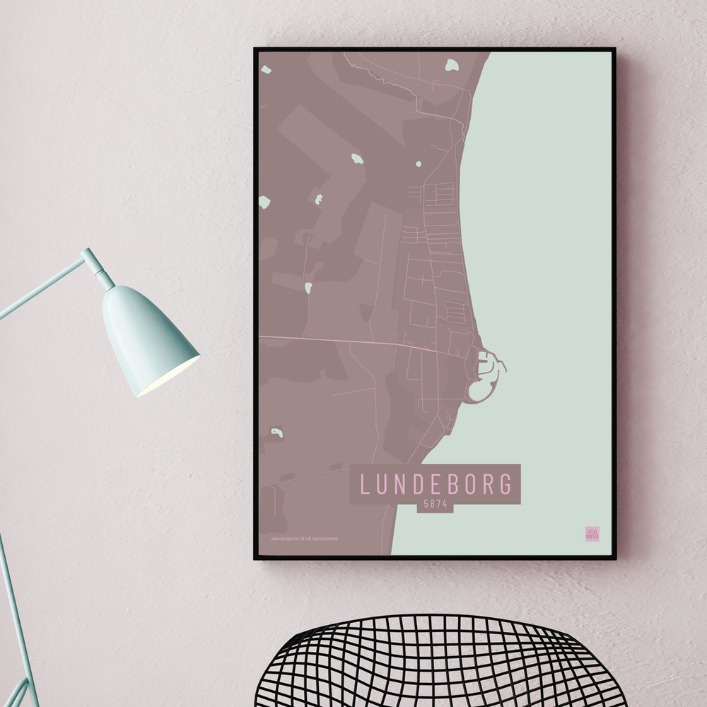 Lundeborg by plakat local poster