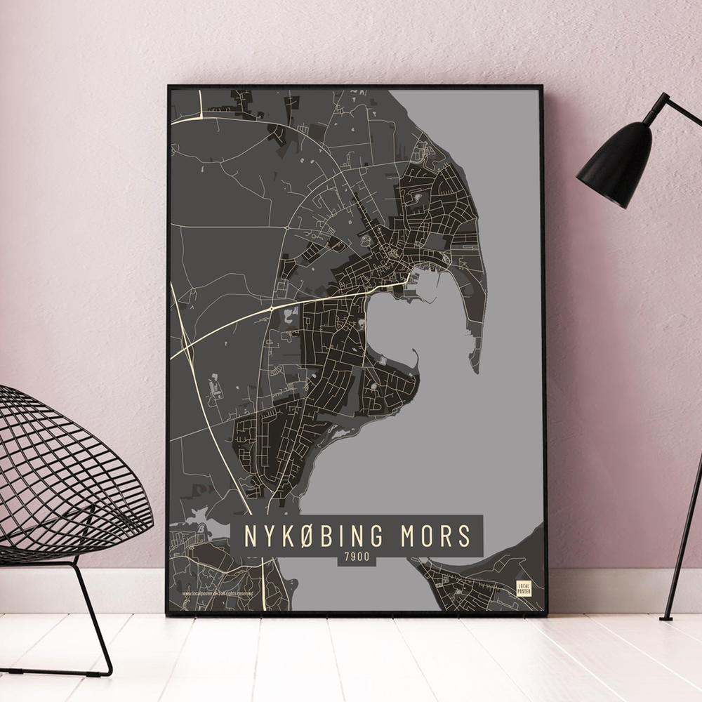 Nykøbing Mors by plakat local poster
