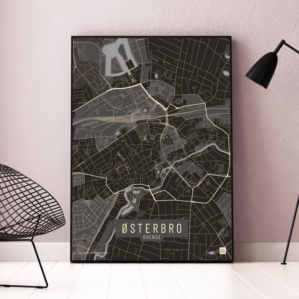 Østerbro by plakat local poster