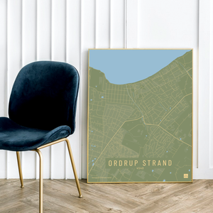 Ordrup Strand by plakat local poster