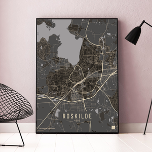 Roskilde by plakat local poster