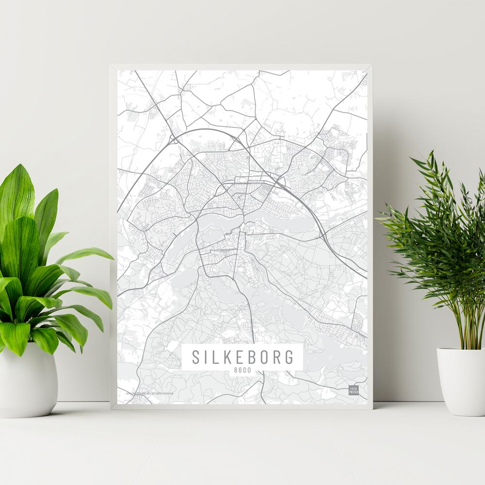 Silkeborg by plakat local poster