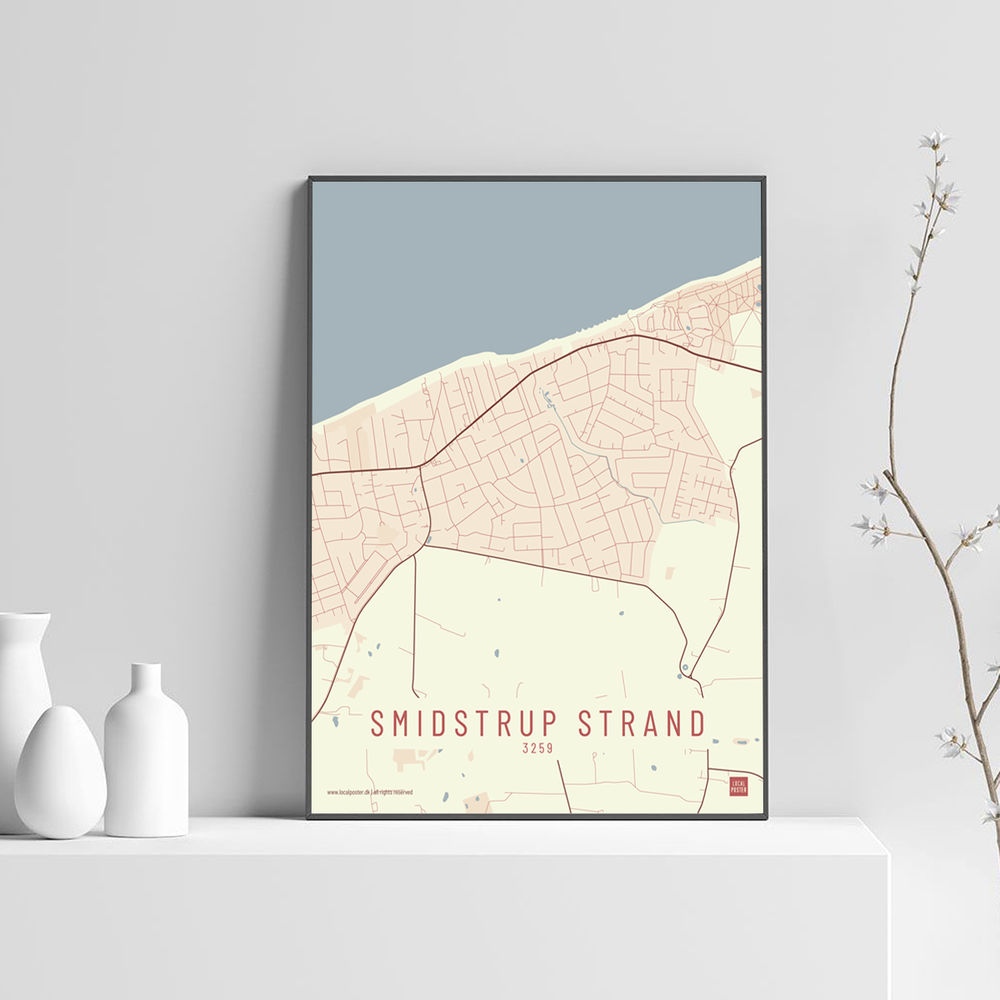 Smidstrup Strand by plakat local poster