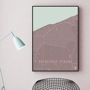 Smidstrup Strand by plakat local poster