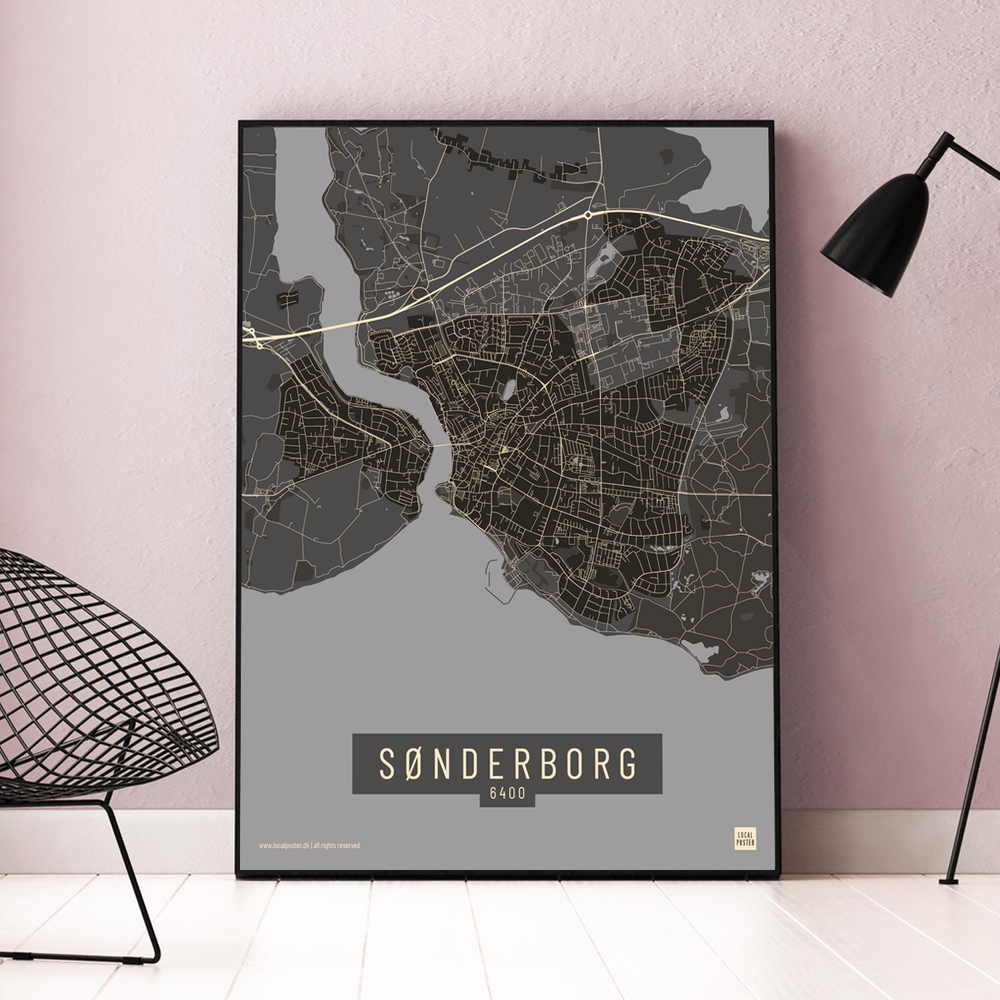 
                
                    Indlæs billede ind i galleri-fremviseren, Sønderborg by plakat local poster
                
            