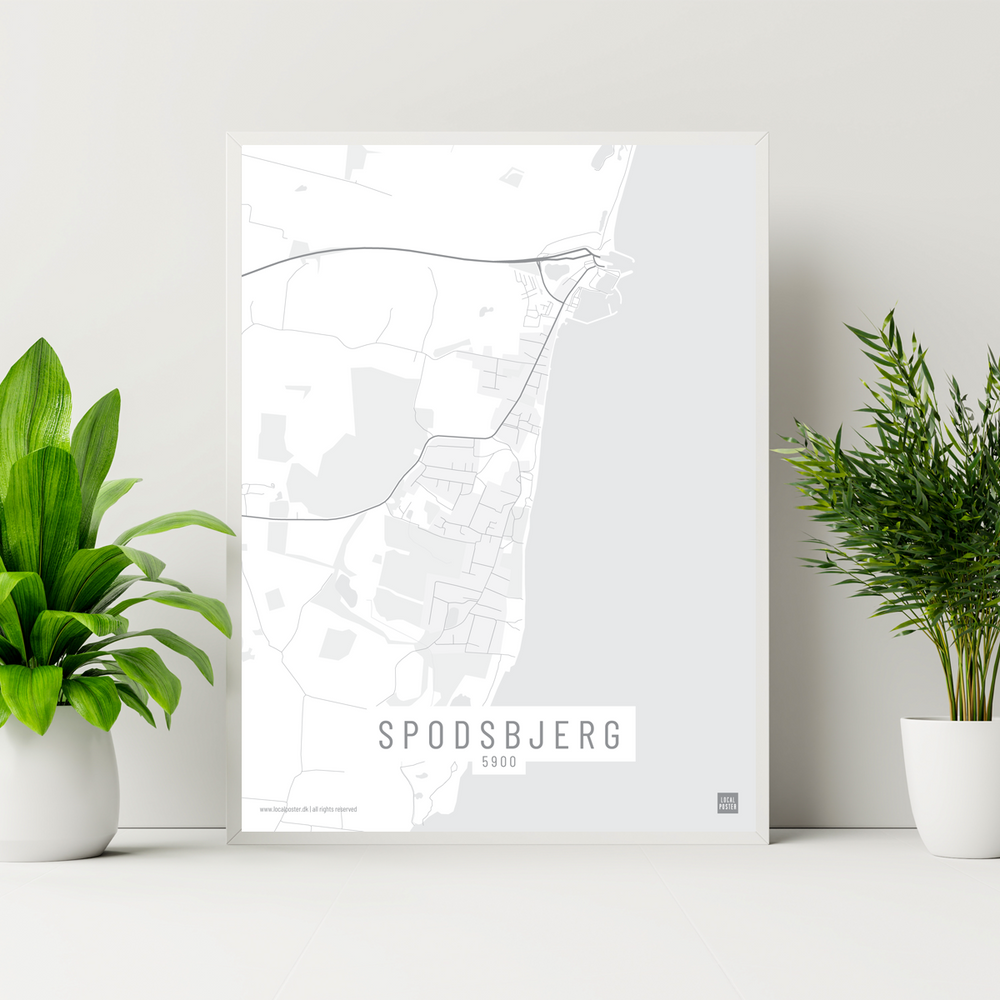 Spodsbjerg by plakat local poster