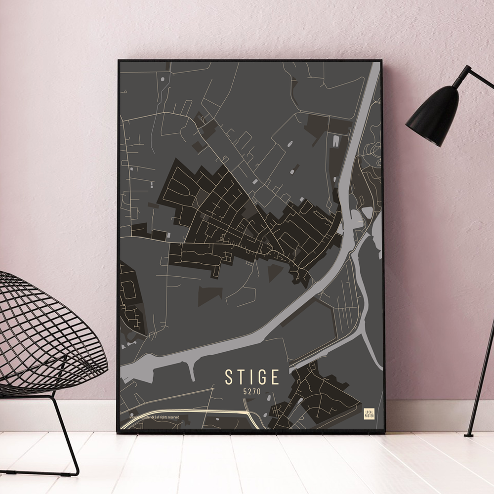 Stige by plakat local poster