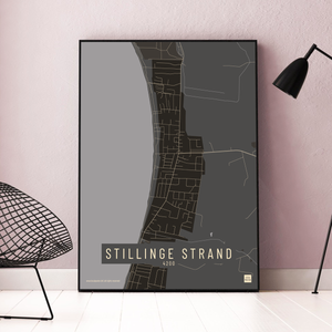Stillinge Strand by plakat local poster