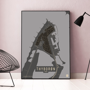 Thyborøn by plakat local poster
