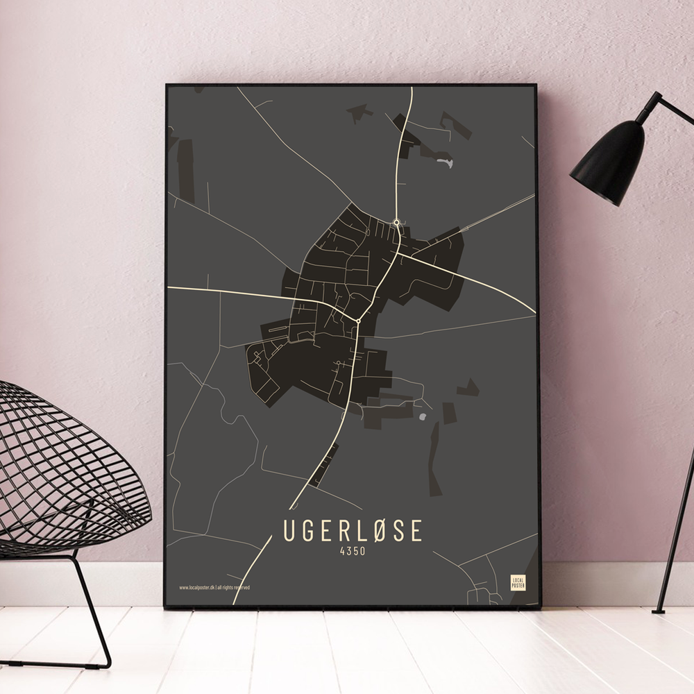 Ugerløse by plakat local poster