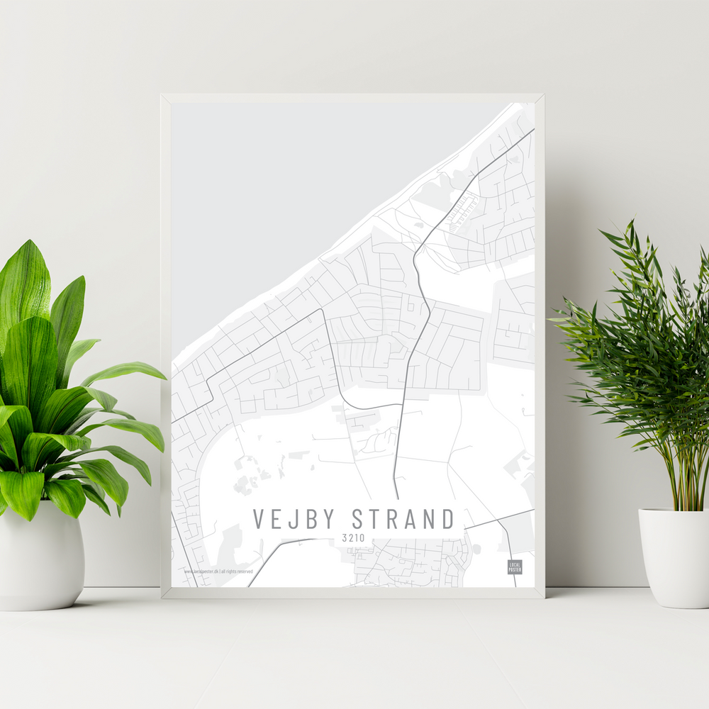 Vejby Strand by plakat local poster