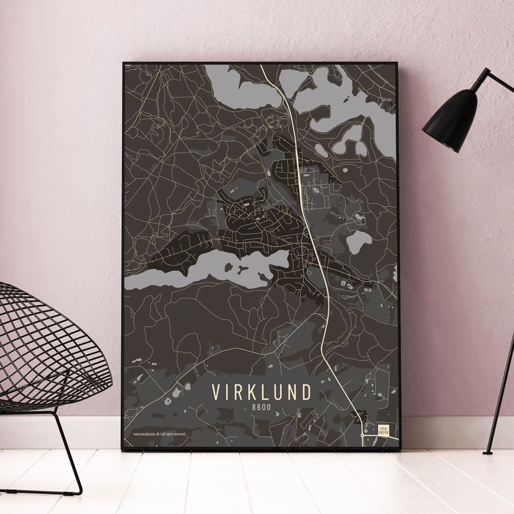 Virklund by plakat local poster